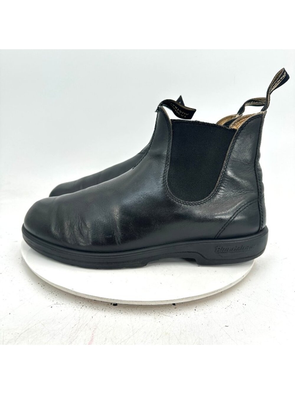 Blundstone Men Size 11 US 12 Black Leather Pull On Side Elastic Chelsea Boot